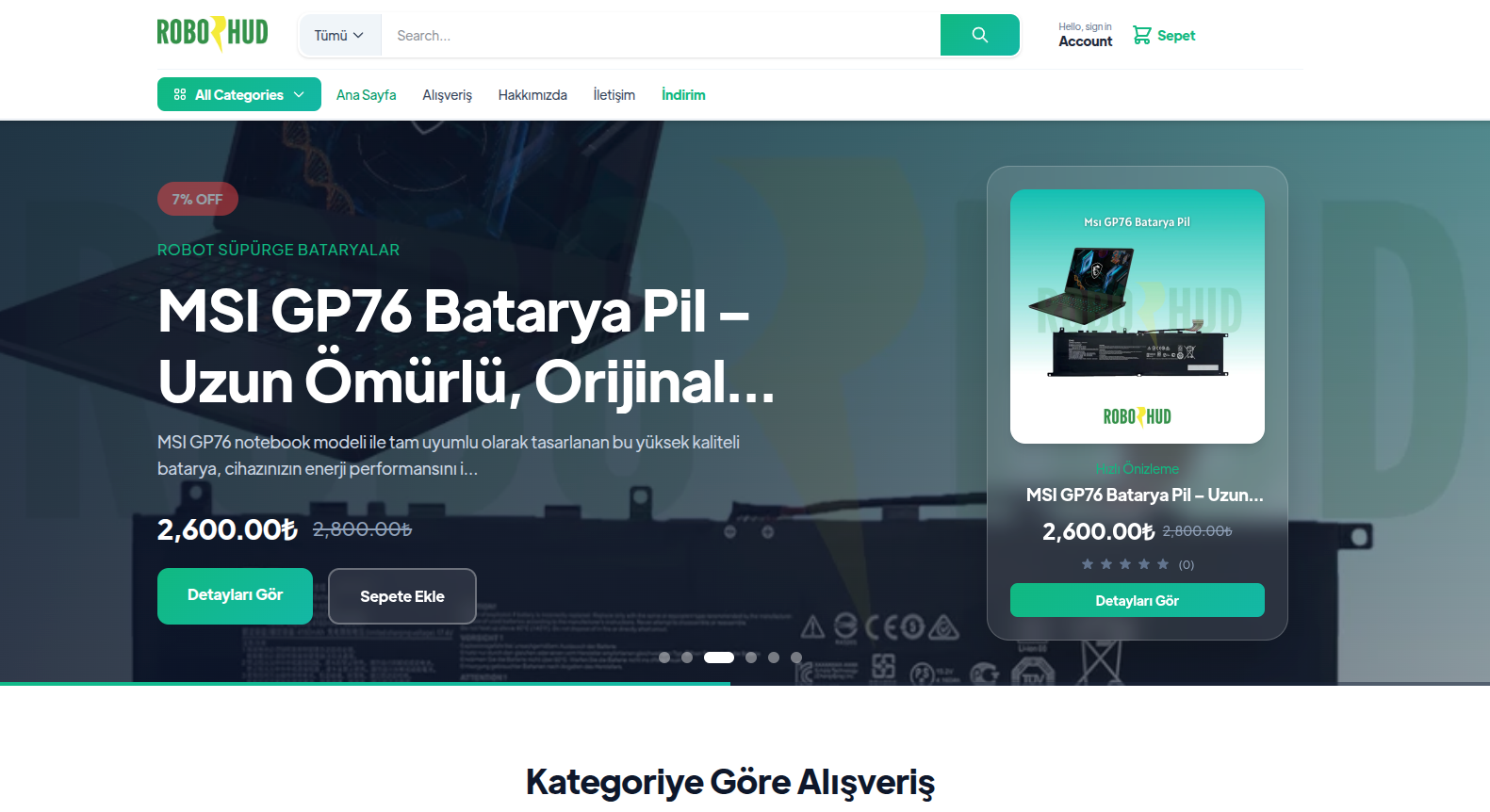 E-Commerce Platform (ROBOHUD)